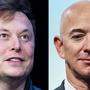 Tesla-Boss Elon Musk und Amazon-Gründer Jeff Bezos