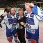 Die Meistermacher: Goalgetter Danny Bousquet, Trainer Greg Holst, Interimskapitän Mike Stewart