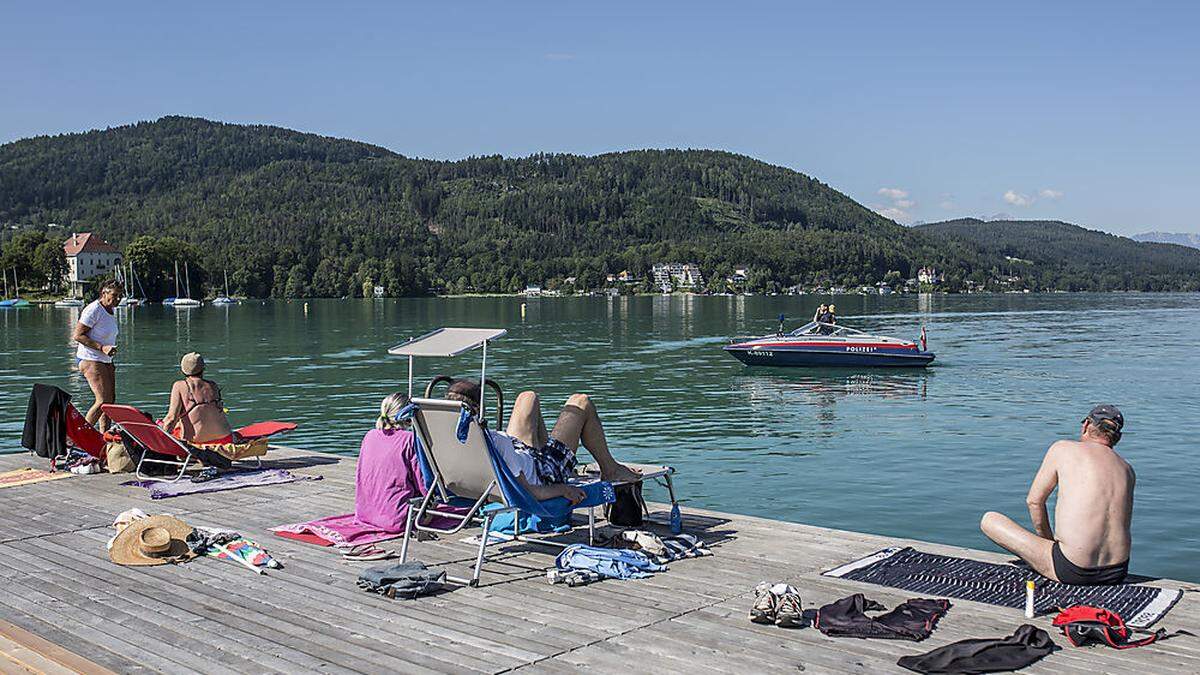 Wörthersee hat bereits sommerliche Temperatur