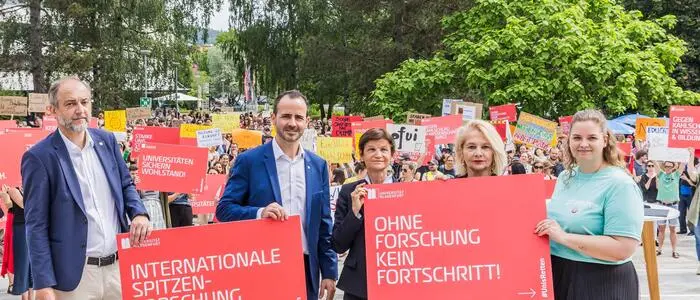 Im Mai wurde an der Uni bereits gegen die geplanten Budgetkürzungen demonstriert