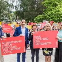 Im Mai wurde an der Uni bereits gegen die geplanten Budgetkürzungen demonstriert
