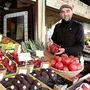 Goran Repac, neuer Obst- und Gemüsehändler auf dem Benediktinermarkt