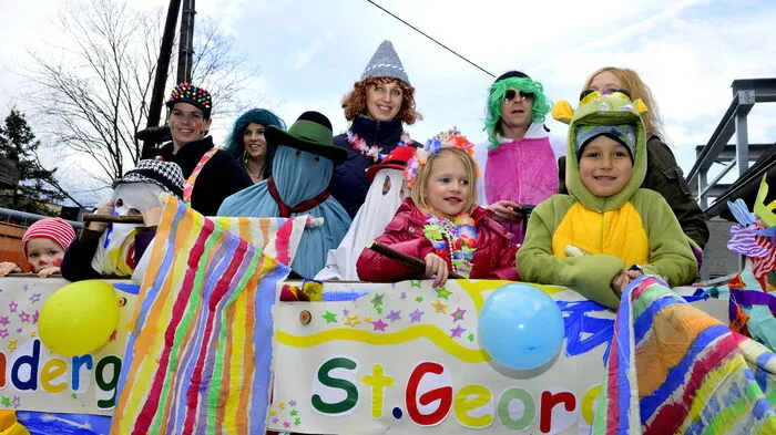 Auch in St. Georgen ob Judenburg wurde am Faschingsdienstag zum Umzug geladen.