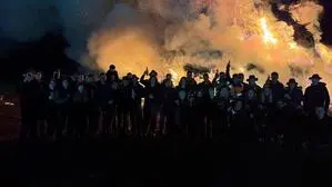 Der Verein beim Osterfeuer 2025