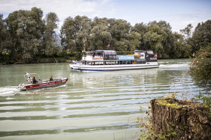 Zum letzten Mal legte das Passagierschiff am Drauufer an