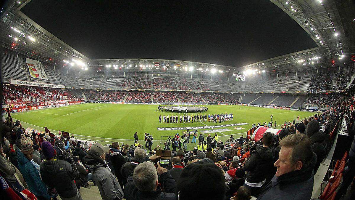 Gegen Dortmund wird das Salzburger Stadion prall gefüllt sein