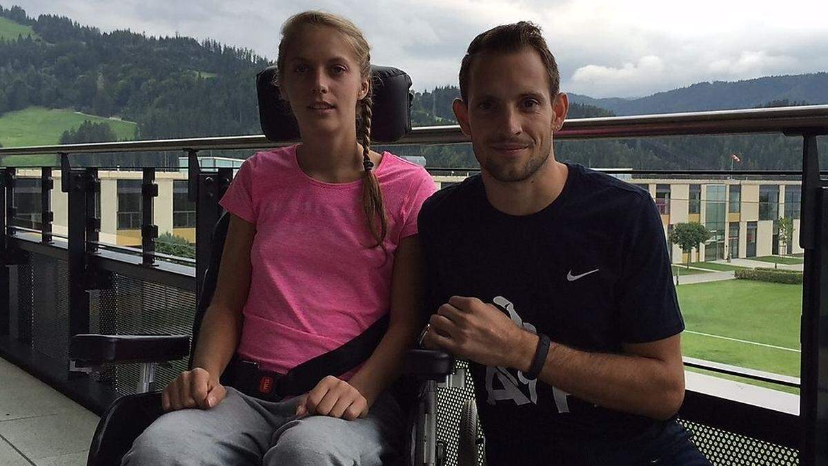 Kira Grünberg und Renaud Lavillenie