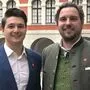 Niko Swatek mit dem aus der ÖVP ausgetretenen Kapfenberger Stadtrat Markus Lindner, der bei der Gemeinderatswahl für die Neos antritt