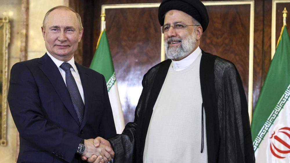 Kremlchef Wladimir Putin und Irans Präsident Ebrahim Raisi