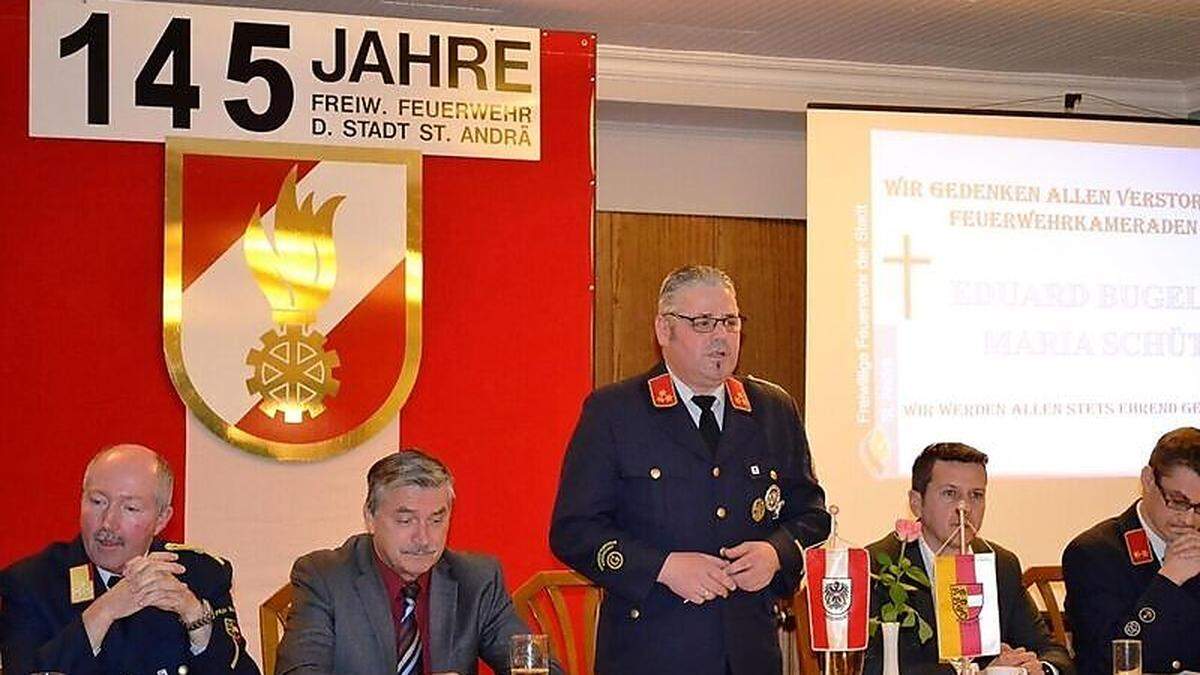 Kommandant Wolfgang Kobold zog zufrieden Bilanz über 2016