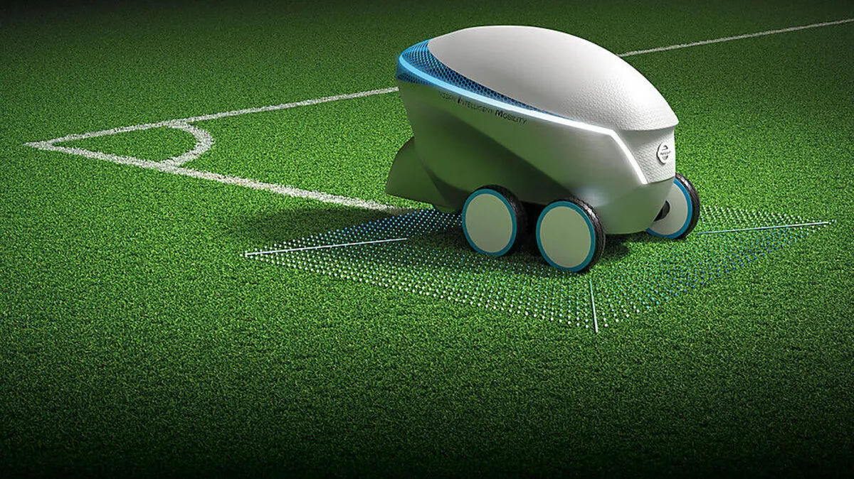 Der Pitch-R zeichnet selbstständig Fussballfelder 