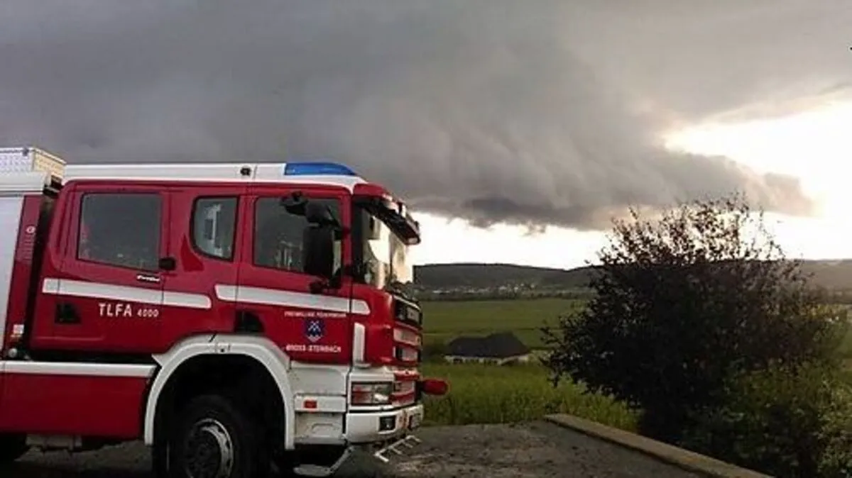 Bedrohliche Wolken brachten Unwetter in die Region