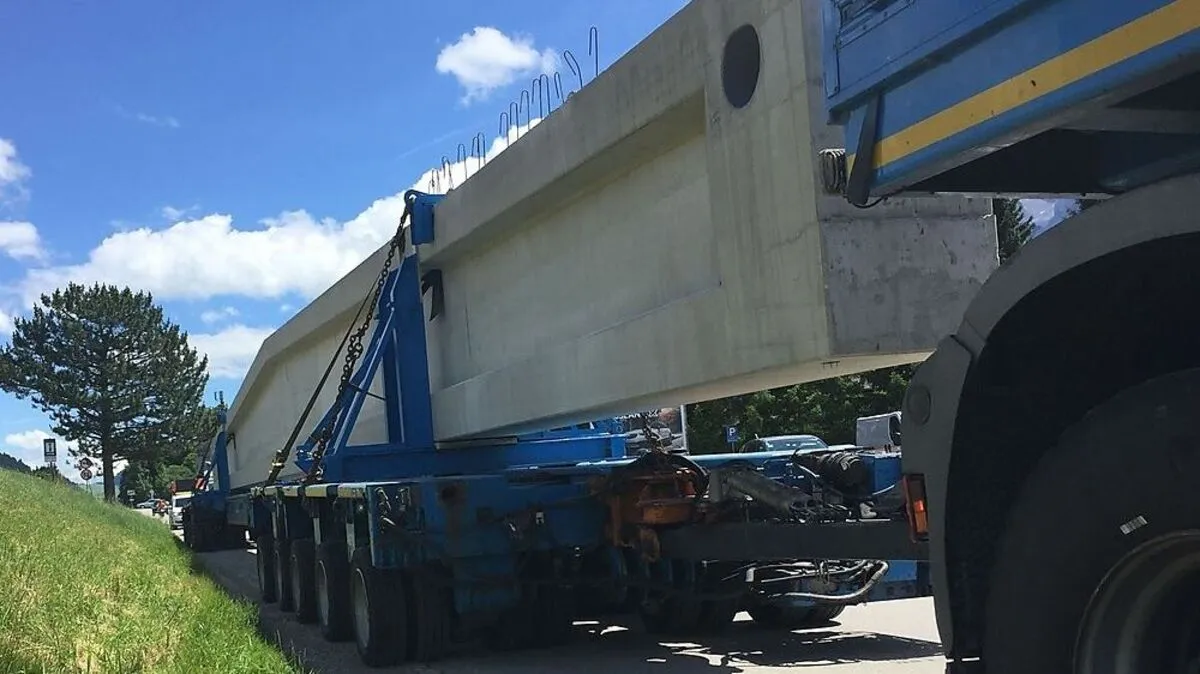 Millimeterarbeit auch bei der Anlieferung