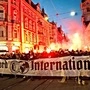 Die "Fans" von Feyenoord Rotterdam zogen eine Spur der Verwüstung in Graz
