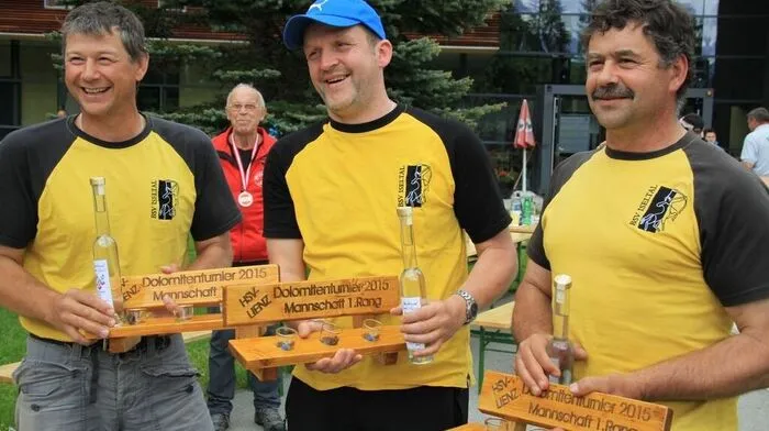 Harald Niederegger, Berger und Peter Niederegger (von links)