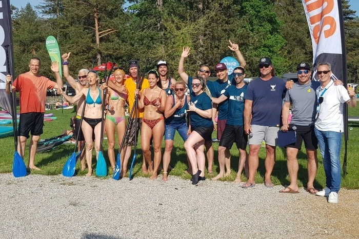 Das Siegerteam von der Segelschule Faakersee