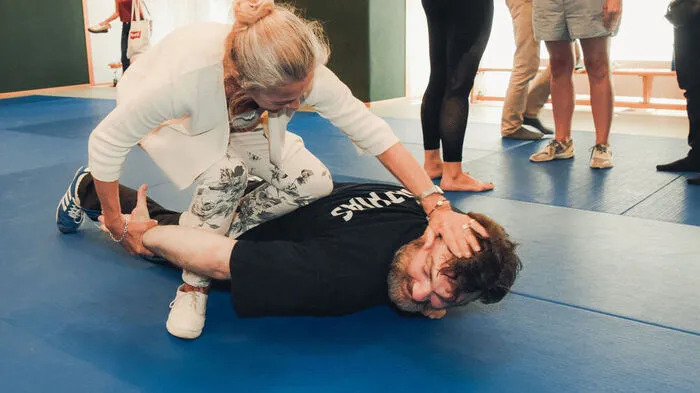 Übung: Kathrin Zechner mit Martin Leutgeb.