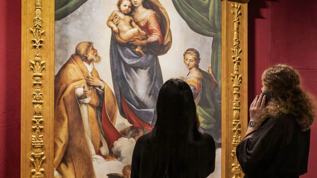 Das Original der „Sixtinischen Madonna“ von Raffael befindet sich in der Gemäldegalerie Alte Meister in den Staatlichen Kunstsammlungen Dresden