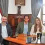 Treffen im Gasthof Kamper in Admont: Seniorchef Albert Bacher, Bürgermeister Christian Haider, der neue Zahnarzt Jakob Götsch mit Lebensgefährtin Sarah, die bisherige Admonter Zahnärztin Beate Setaffy (v. li.)