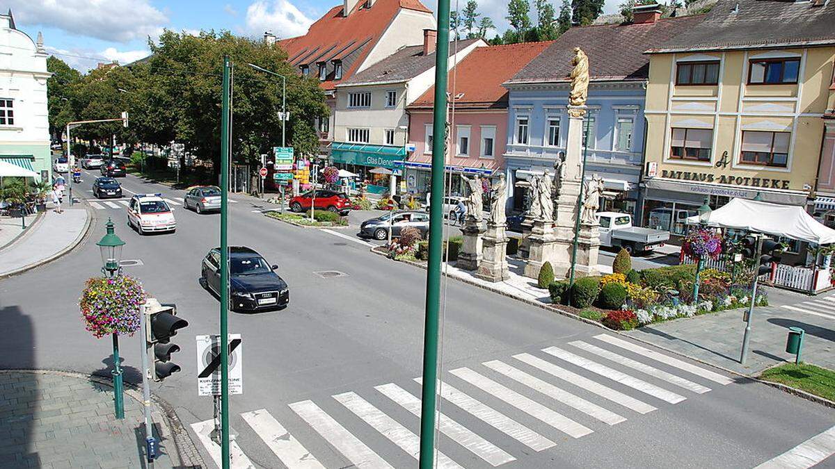 Auf dem Voitsberger Hauptplatz soll sich die Attacke auf zwei Asylwerber zugetragen haben