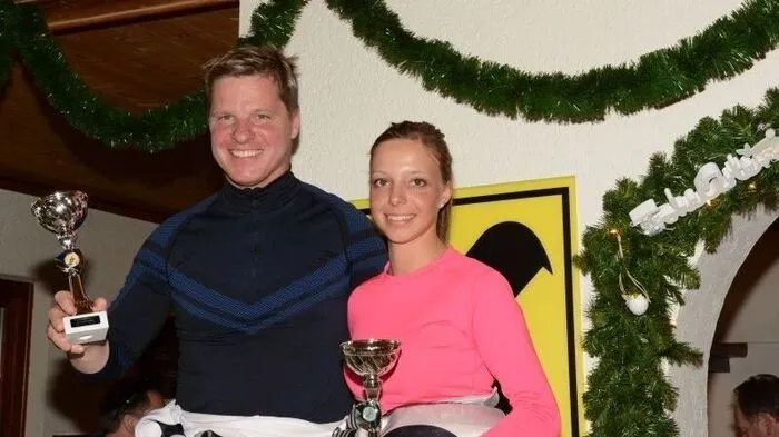 Vereinsmeister Manfred Kleinlercher und Vereinsmeisterin Verena Stemberger