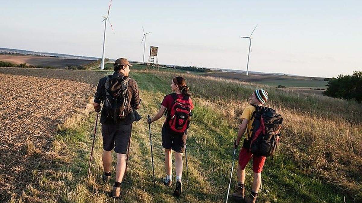 Windräder als Wanderziel