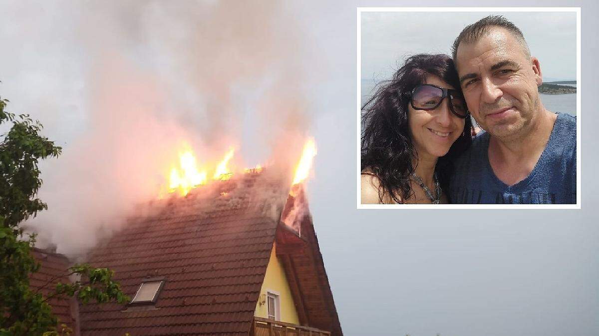 Katharina und Franz Bernhard Ofner haben ihr Haus an die Flammen verloren