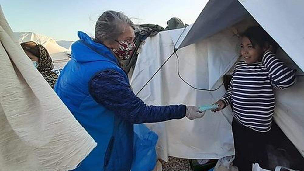 Die Grazerin Doro Blancke hilft den Flüchtlingen in den griechischen Lagern direkt