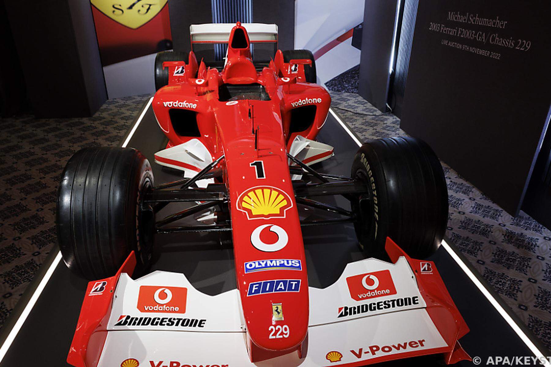 Formel 1 Michael Schumachers Ferrari von 2003 für 13,1 Mio