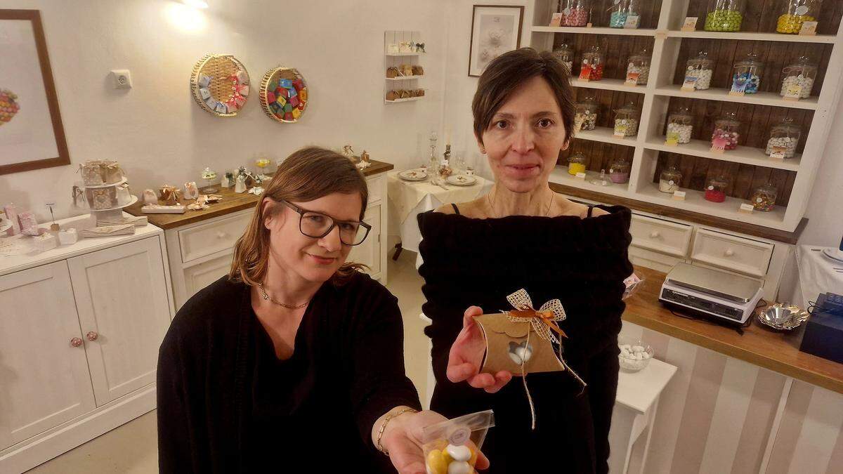 Manuela Luzzi und Antonella Salvati versüßen in Graz den Tag, vor allem mit Mandeln