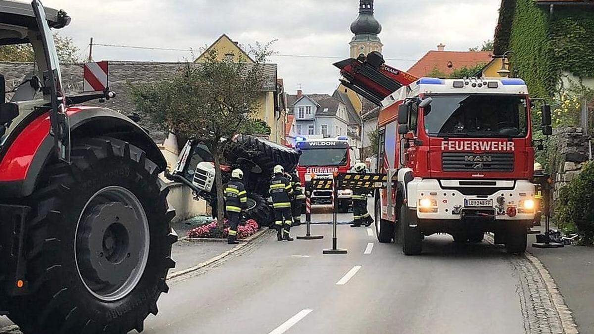 Die Ortsdurchfahrt von Wildon war stundenlang blockiert