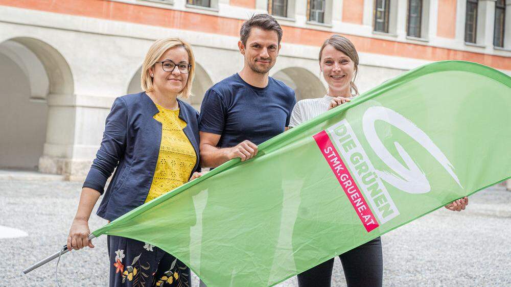 Bedrana Ribo, Jakob Schwarz und Heike Grebien kämpfen für den Wiedereinzug der Grünen in den Nationalrat