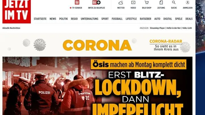 Deutschland hat gerade neue Maßnahmen beschlossen, die sich an jenen in Österreich orientieren. Ums so gespannter blickt man nun nach Österreich. Wie die Bildzeitung..