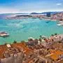 Split, gelegen an der kroatischen Adria-Küste