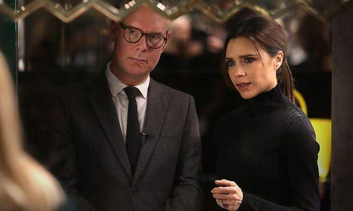 Mark Rylance mit Victoria Beckham.