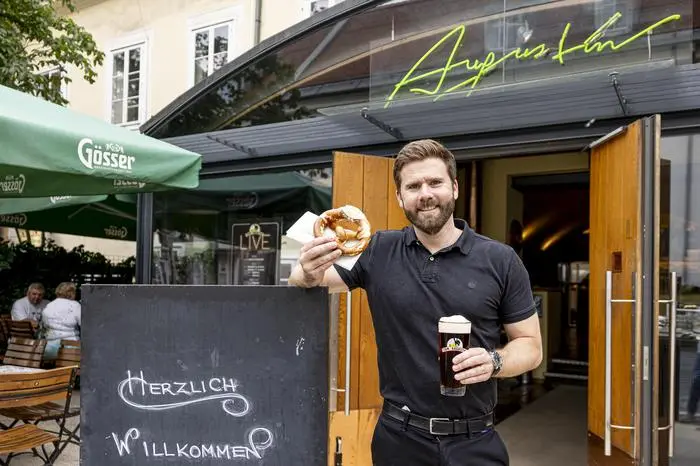 Kleine Zeitung Spitzenplatzwahl Paul Haas Lokal Augustin Klagenfurt Juni 2024