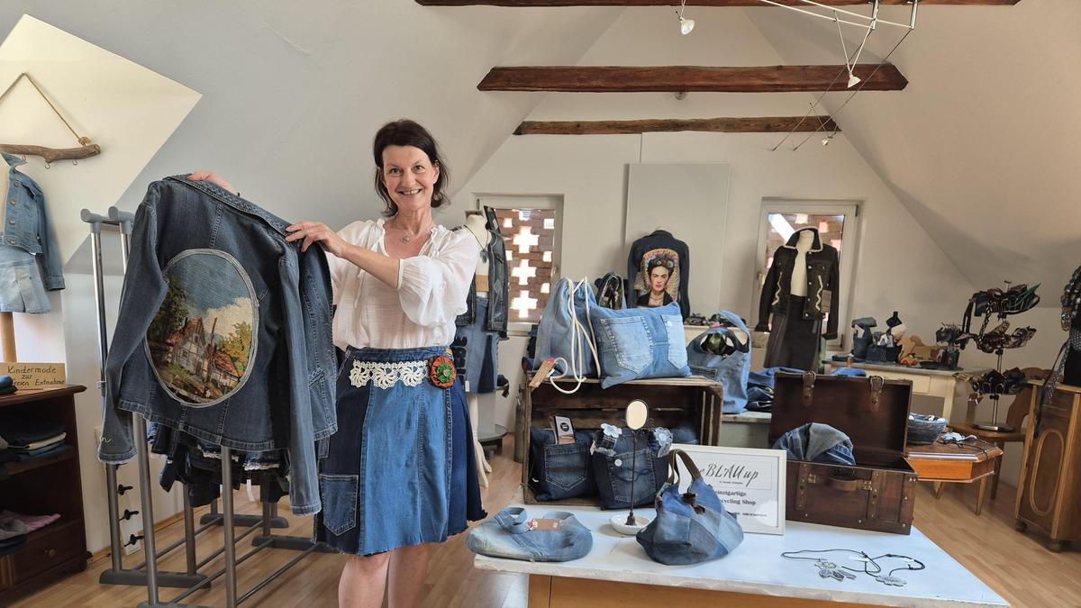 Nachmachen ausdrücklich erwünscht: Klaudia Schneider möchte mit ihrem Upcycling-Projekt Menschen zur Wiederverwertung von Kleidungsstücken animieren