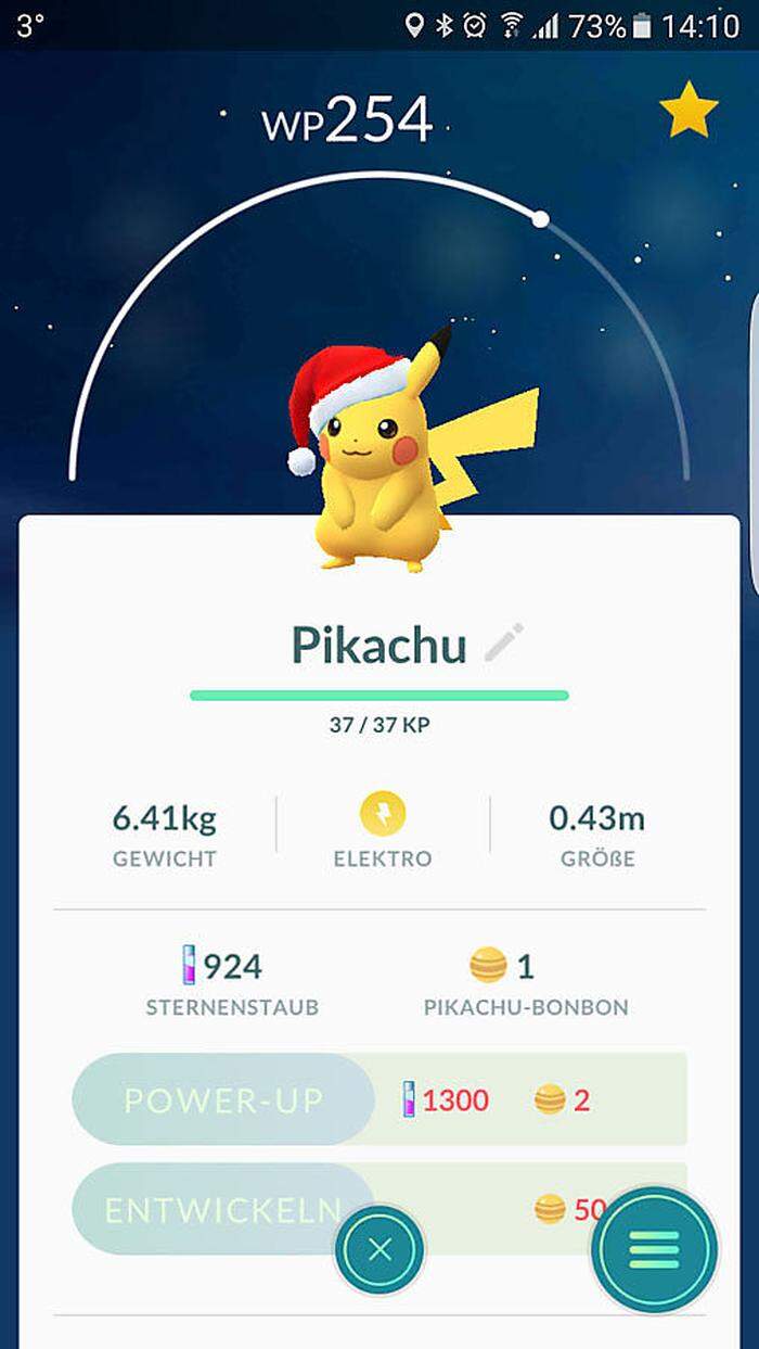 Das Weihnachts-Pikachu
