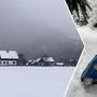 Tief verschneit zeigte sich am Sonntag Altaussee - auch Hündin Annie hat da ihren Spaß