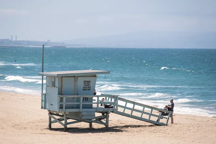 Die "Rettungsschwimmer von Malibu" sind eigentlich am Strand von Santa Monica im Einsatz.
