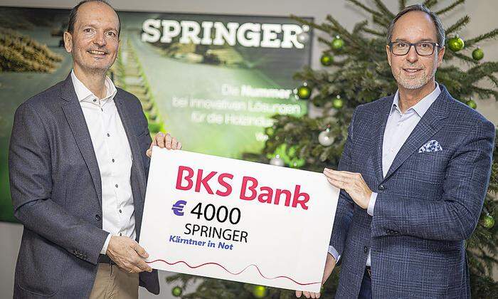 Soziales Engagement in der Region ist für das Familienunternehmen Springer, in 3. Generation von Timo und Gero Springer geleitet, selbstverständlich