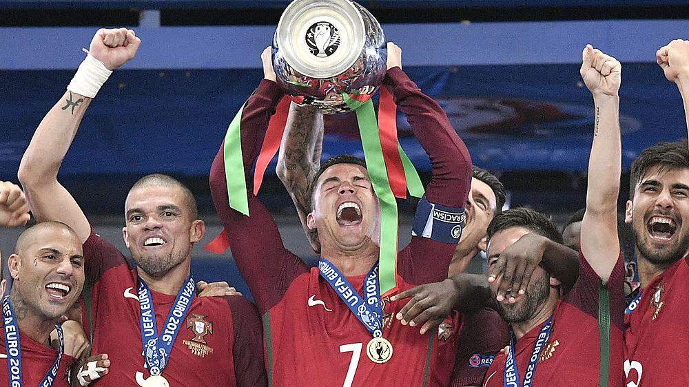 Ronaldo & Co. nach dem Gewinn der EM