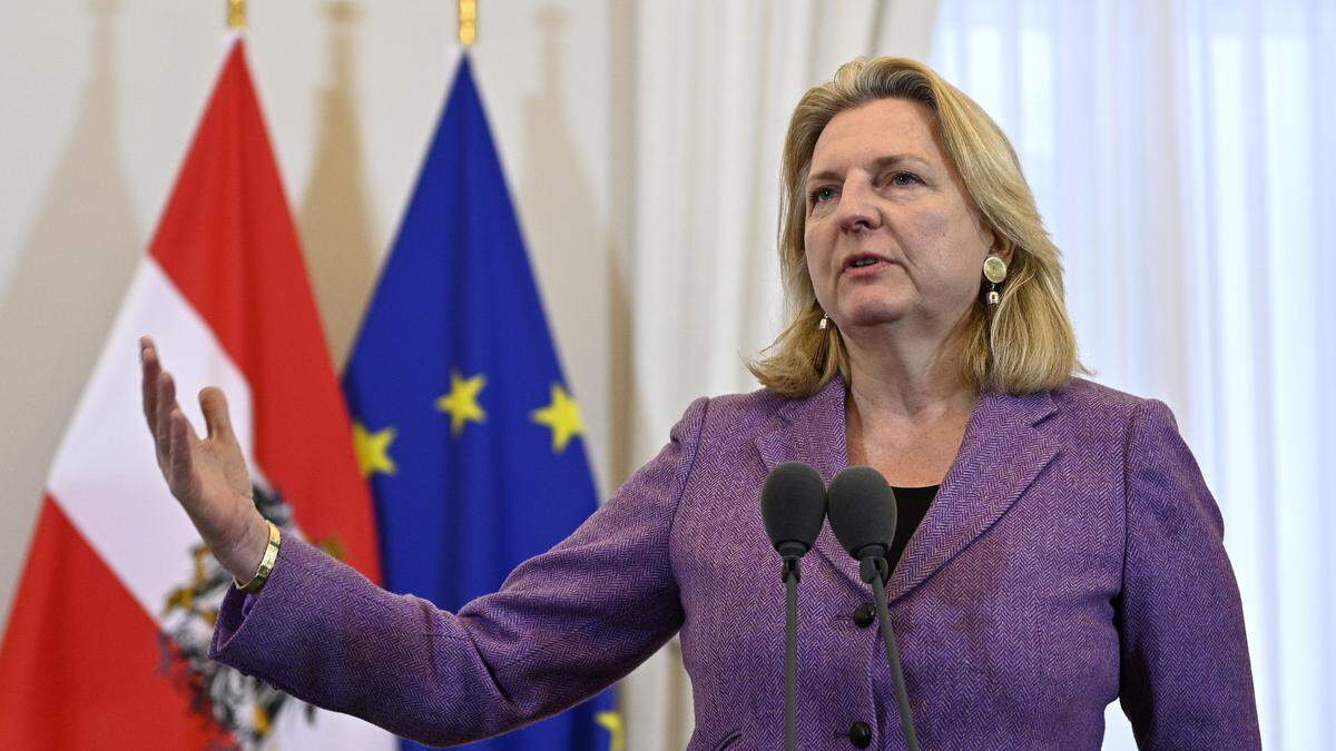 Die frühere österreichische Außenministerin Karin Kneissl