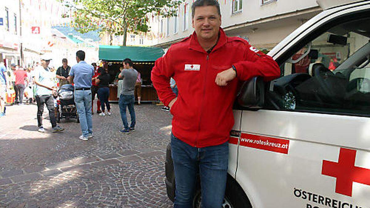 War für die Einsatzplanung beim Villacher Kirchtag zuständig: Robert Esterl vom Roten Kreuz