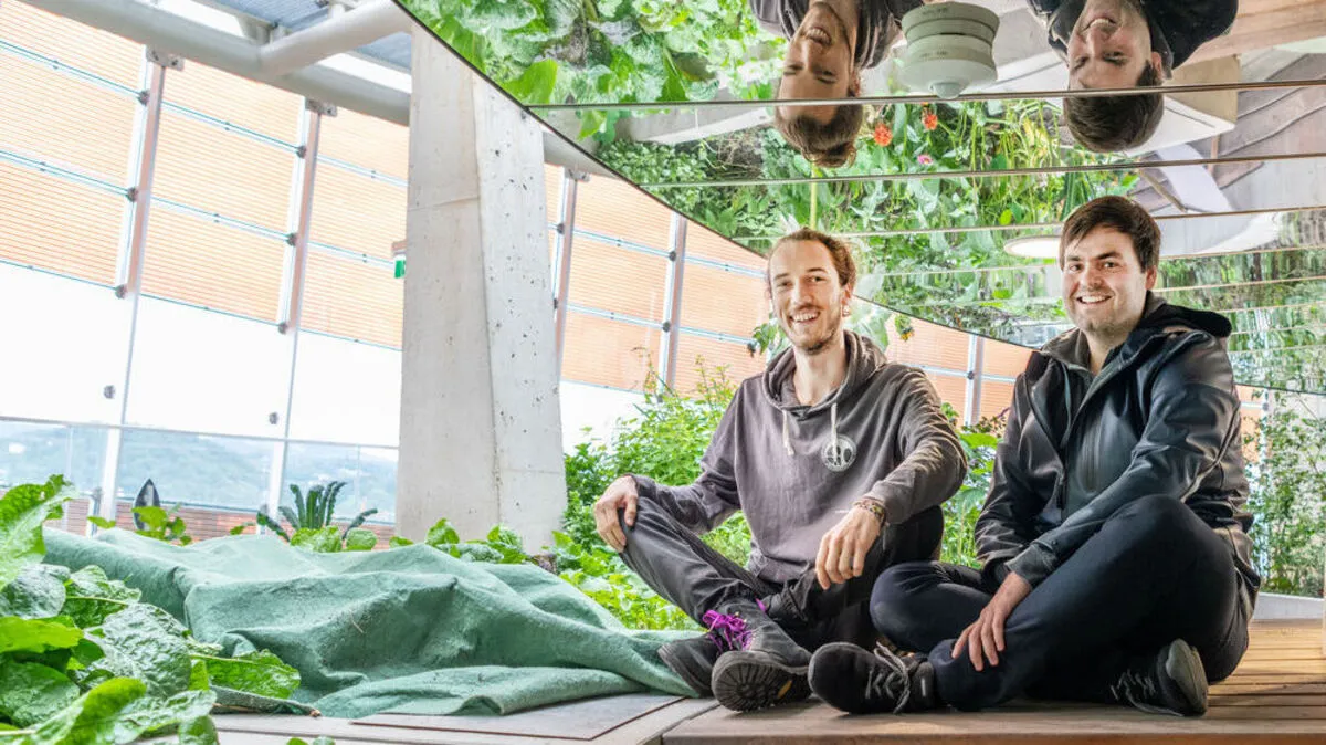 Nicolas Katzer und Edwin Lang von Urban Seed. Ihr Startup wurde im Rahmen des Projekts Climate Business 100 über den Klimaschutzfonds gefördert