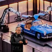 Nvidia-Boss Jensen Huang zu Gast bei Mercedes in Berlin