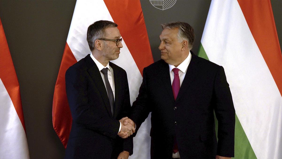 Ungarns Ministerpräsident Viktor Orbán und FPÖ-Chef Herbert Kickl