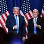 Donald Trump und sein Vize Mike Pence