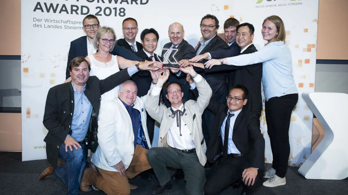 Das Epcos-Team freut sich über den Fast Forward-Preis