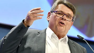 ÖGB-Chef Wolfgang Katzian hielt eine flammende Abschiedsrede im Parlament